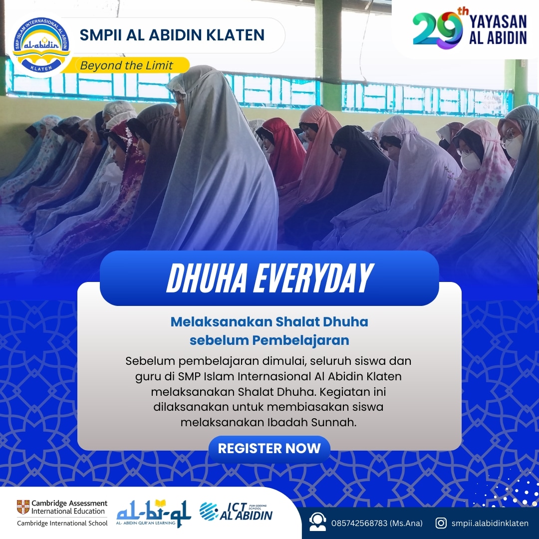 Sholat Dhuha : Ibadah, Pembiasaan dan Karakter