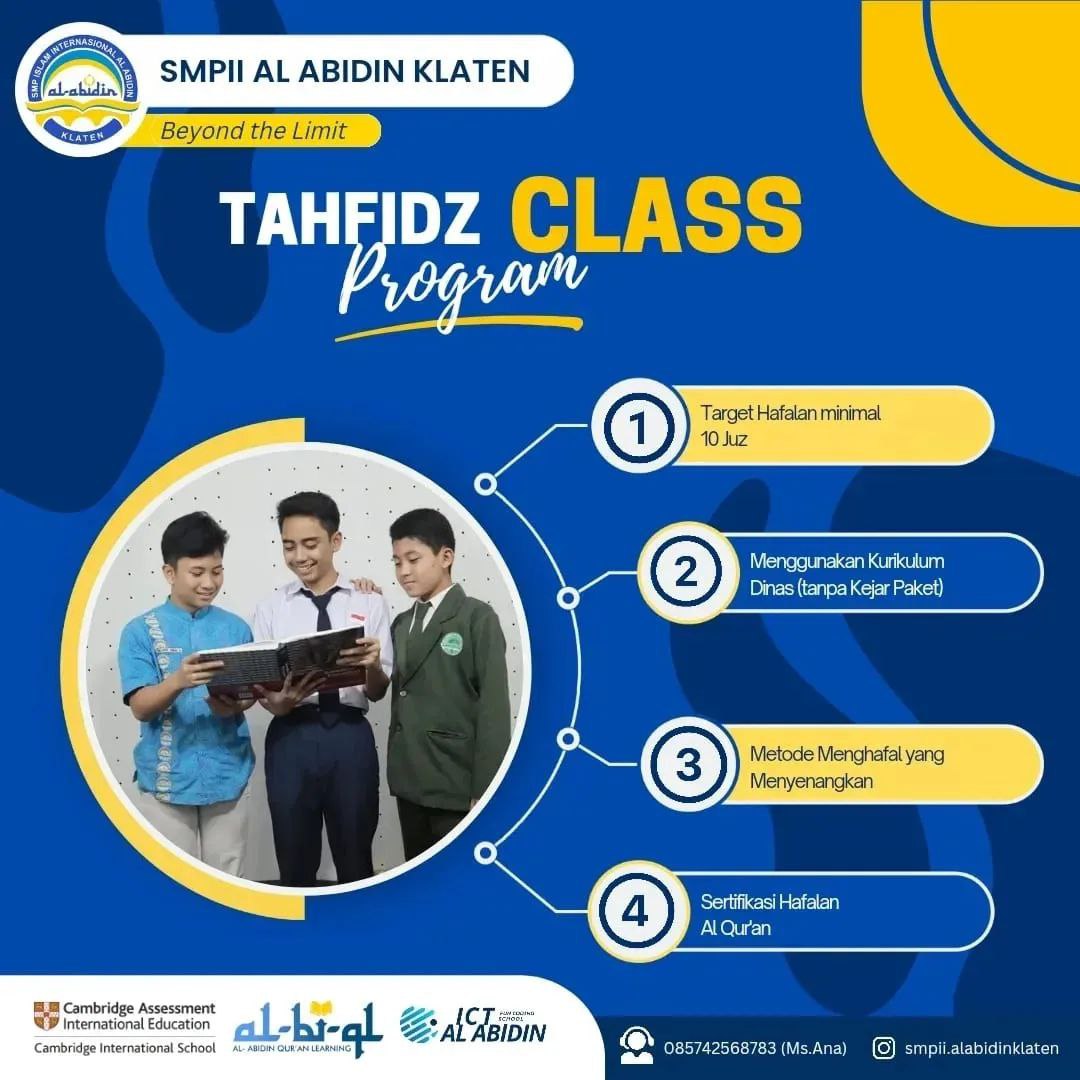 SMP Klaten, SMP Terbaik di Klaten, SMP Internasional Terbaik di Klaten, SMP Islam Terbaik di Klaten, SMP Tahfidz Terbaik di Klaten, SMP Swasta Terbaik di Klaten, SMP Favorit di Klaten, SMP boarding di Klaten, SMP Asrama di Klaten, SMP Unggulan di Klaten, Sekolah Internasional Terbaik di Klaten, Sekolah Islam Terbaik di Klaten, Sekolah Tahfidz Terbaik di Klaten, Sekolah Swasta Terbaik di Klaten, Sekolah Favorit di Klaten, Sekolah Unggulan di Klaten, Sekolah boarding di Klaten, Sekolah Asrama di Klaten, boarding school di klaten, SMP terbaik di Jawa Tengah, SMP Islam terbaik di Jawa Tengah, SMP Swasta terbaik di Jawa Tengah, SMP Unggulan di Jawa Tengah, SMP Favorit di Jawa Tengah, SMP Internasional di Jawa Tengah