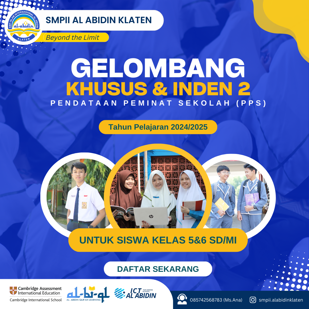 SMP Klaten, SMP Terbaik di Klaten, SMP Internasional Terbaik di Klaten, SMP Islam Terbaik di Klaten, SMP Tahfidz Terbaik di Klaten, SMP Swasta Terbaik di Klaten, SMP Favorit di Klaten, SMP boarding di Klaten, SMP Asrama di Klaten, SMP Unggulan di Klaten, Sekolah Internasional Terbaik di Klaten, Sekolah Islam Terbaik di Klaten, Sekolah Tahfidz Terbaik di Klaten, Sekolah Swasta Terbaik di Klaten, Sekolah Favorit di Klaten, Sekolah Unggulan di Klaten, Sekolah boarding di Klaten, Sekolah Asrama di Klaten