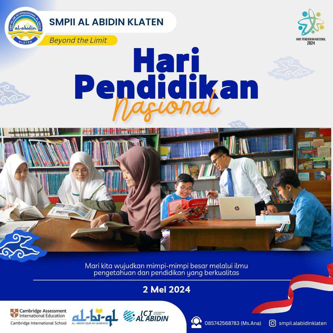 SMPII Al Abidin Klaten Mengucapkan Selamat Hari Pendidikan Nasional dan Komitmen untuk Pendidikan Berkualitas