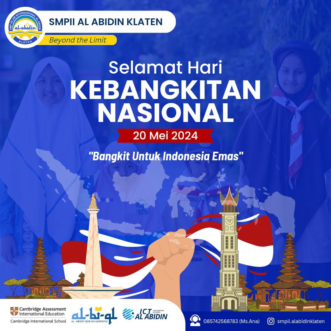 SMP II Al Abidin Klaten Mengucapkan Selamat Memperingati Hari Kebangkitan Nasional 2024