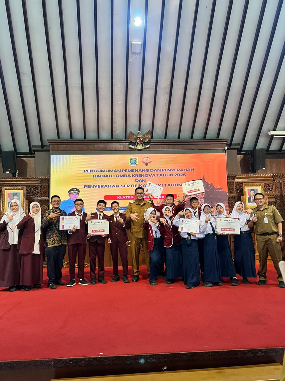 Juara Harapan 2 Krenova 2026 di Kabupaten Klaten